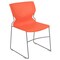 Flash Furniture Orange Plastic Stack Chair RUT-438-OR-GG - alternate 9